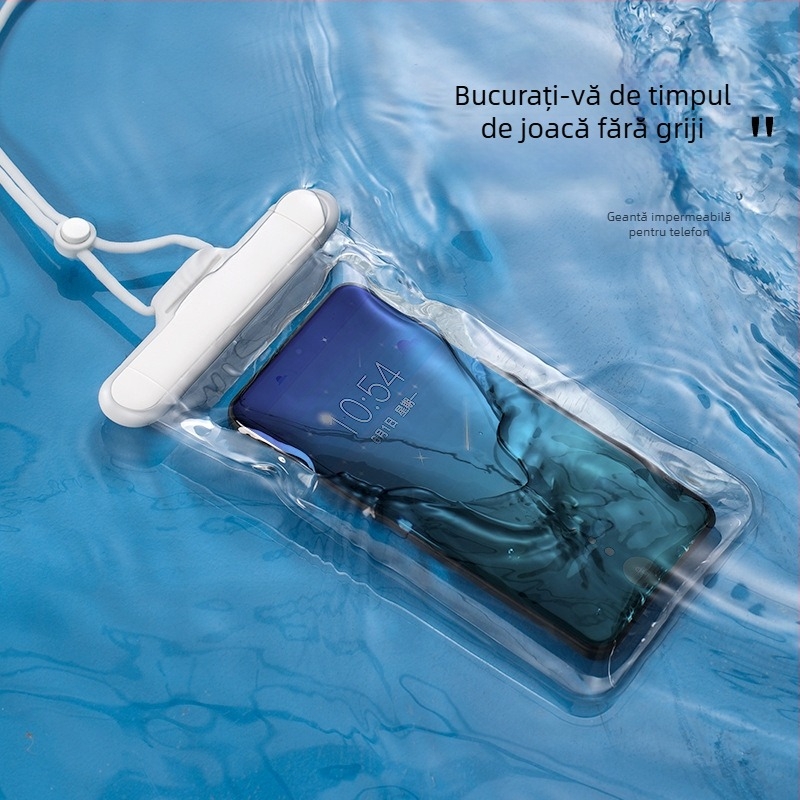 FaSoLa husă impermeabilă pentru telefon cu ecran tactil transparent; Material: plastic; personalizare disponibilă; posibilă etichetare privată; potrivită pentru înot, scufundări, rafting, călătorii și activități în aer liber