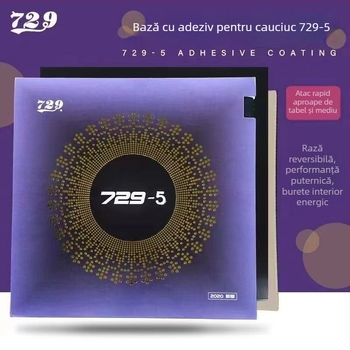 Gumă pentru tenis de masă 729-5, adezivă, brand 729, tip atac rapid cu arc