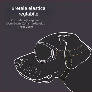 Ochelari de protecție pentru animale de companie cu lentile PC și ramă TPU — potrivire universală