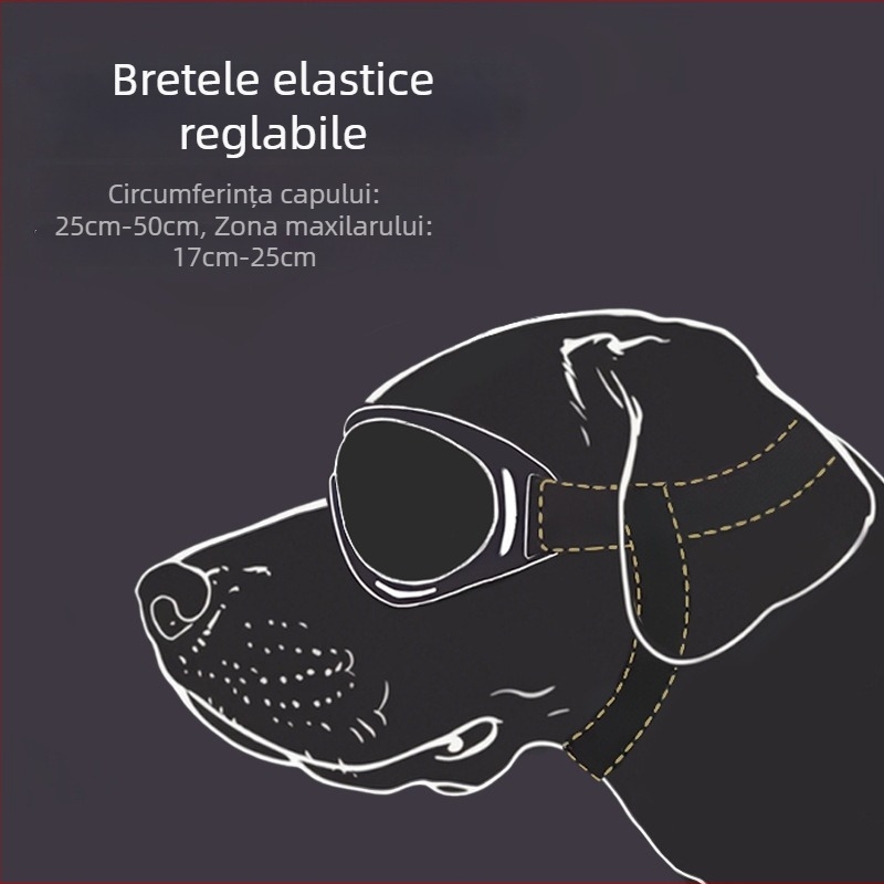 Ochelari de protecție pentru animale de companie cu lentile PC și ramă TPU — potrivire universală