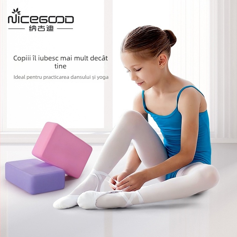 Nagudi bloc de yoga din spumă EVA, densitate înaltă, pentru fitness și mișcări de dans