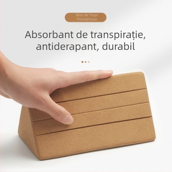Nagahiro bloc de yoga triunghiular din plută, densitate înaltă, pentru relaxarea taliei și a abdomenului, suport pentru mișcări de dans