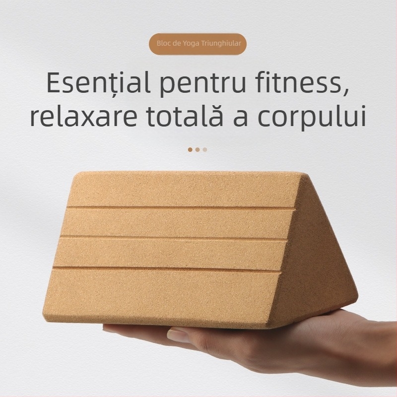 Nagahiro bloc de yoga triunghiular din plută, densitate înaltă, pentru relaxarea taliei și a abdomenului, suport pentru mișcări de dans