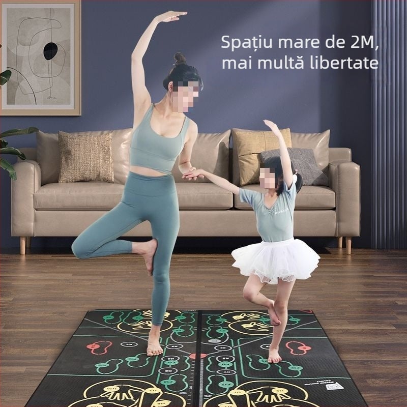 M9C Covoraș de yoga cu față dublă antiderapantă, 8 mm TPE, absorbție a șocurilor