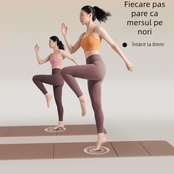 Saltea de yoga, pliabilă, culoare solidă, rezistentă la zgârieturi de pisici; material Poe, grosime 8 mm, greutate 1,28 kg, origine Ningbo, personalizare: Da