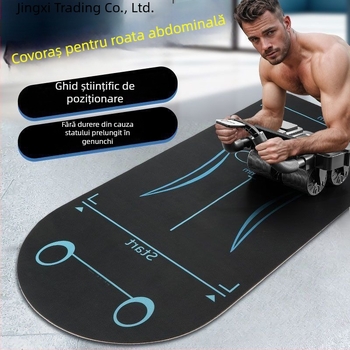 Covoraș yoga Scenery, 8 mm grosime, suprafață din Oxford, destinat antrenamentului pentru abdomen