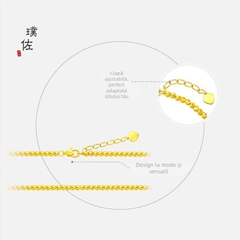 Brățară Puzuo cu personaj de desen animat, placare cu cupru, bijuterii simple