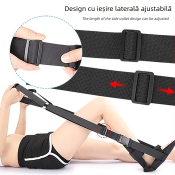 Șnur de întindere pentru yoga — Colecția de produse pentru picioare; Materiale: burete, țesătură Oxford, Velcro, cataramă din plastic, cataramă din metal, bandă din webbing; Codul produsului: 108 stretch foot drop; Scenarii de utilizare: masaj de sănătate,