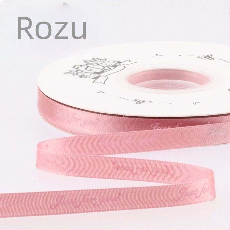 Qianmina panglică poliester imprimată pentru nuntă, ambalare cadouri, decorare torturi și buchete