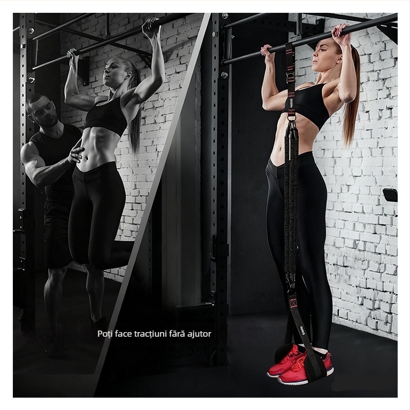 Centură de asistență la tracțiuni pentru uz casnic, cu bandă elastică din Neopren, pentru antrenament cuprinzător în interior