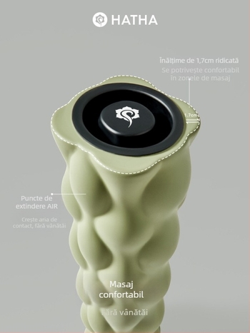 Rolă de spumă pentru yoga și masaj — Hatha, Material: PP+PU, Relaxare a fasciei