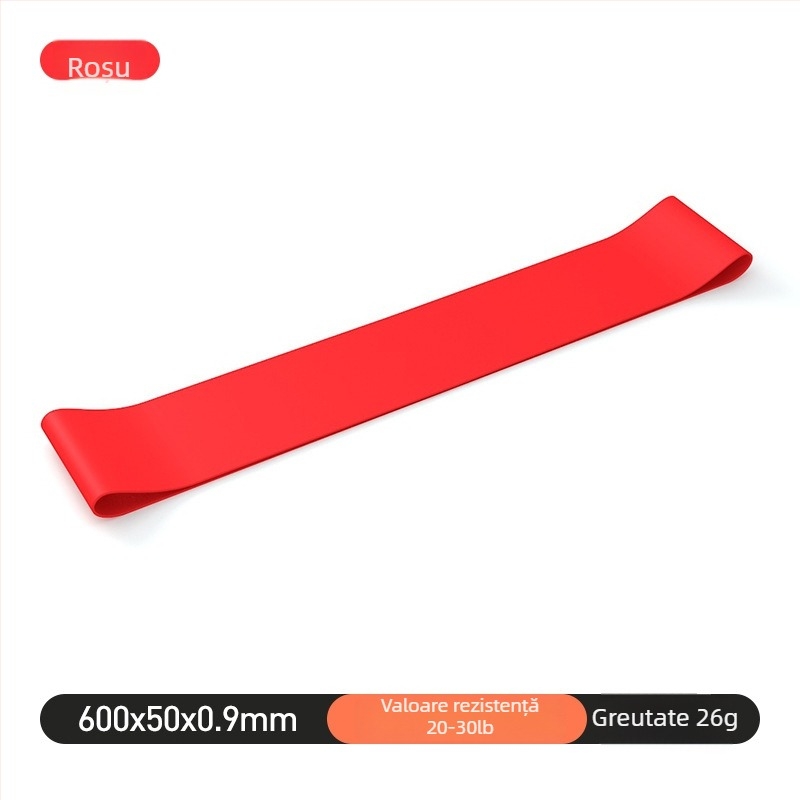 Bandă elastică de rezistență din latex pentru genuflexiuni și lucrul fesierilor – accesorii yoga Rexchi, fitness