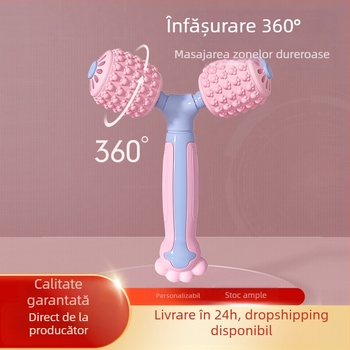 Bețișor de masaj din silicon, masajor în formă de Y, rolă, ajutor pentru yoga