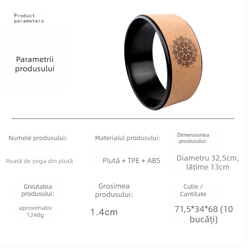 Roata de yoga din plută pentru întinderea spatelui, pentru începători, instrument profesional pentru extensia spatelui