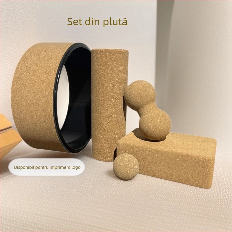 Roata de yoga din plută pentru studiouri, masaj pentru spate, deschidere a umerilor, îndoirea spatelui, material: PP + plută, marcă: Xinge