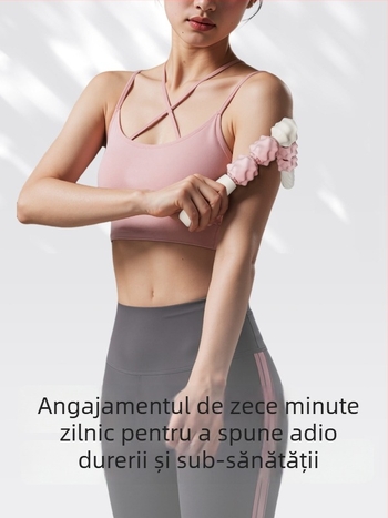 Roller de masaj rotativ Sway - relaxare a mușchilor picioarelor, accesorii yoga pentru fitness