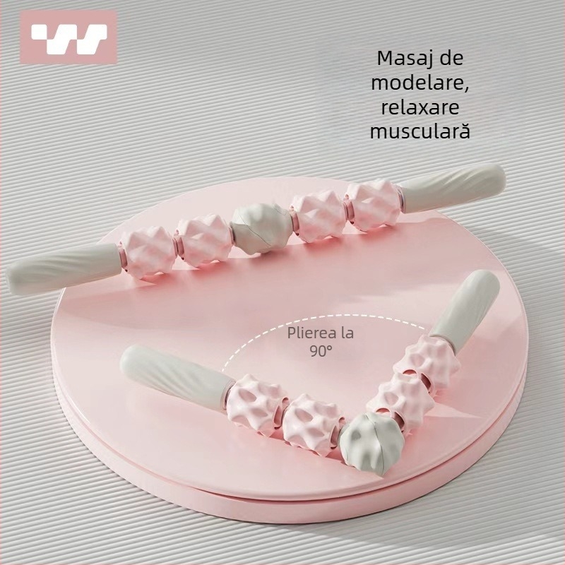 Roller de masaj rotativ Sway - relaxare a mușchilor picioarelor, accesorii yoga pentru fitness