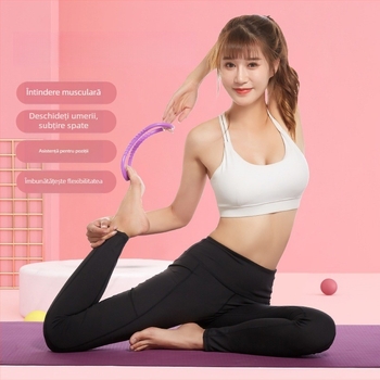 Inel de Yoga (Cercul Magic) pentru deschiderea umerilor și întinderea spatelui – Material PP, Cercul de Pilates, pentru începători
