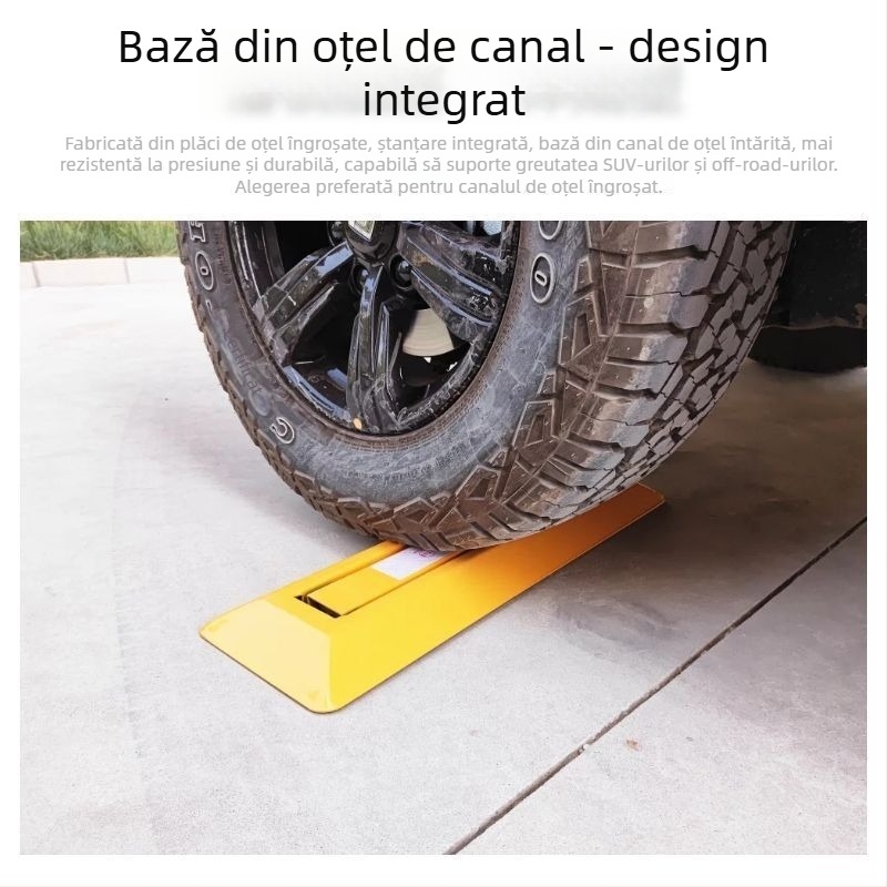 Blocare podea pentru parcare Type A – construcție anti-coliziune îmbunătățită, oțel laminat la rece, cilindru de încuietor din oțel, pentru parcări subterane, brand Keding Shield