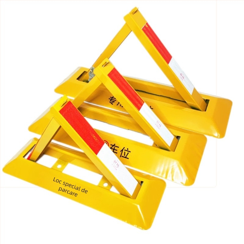 Blocare podea pentru parcare Type A – construcție anti-coliziune îmbunătățită, oțel laminat la rece, cilindru de încuietor din oțel, pentru parcări subterane, brand Keding Shield