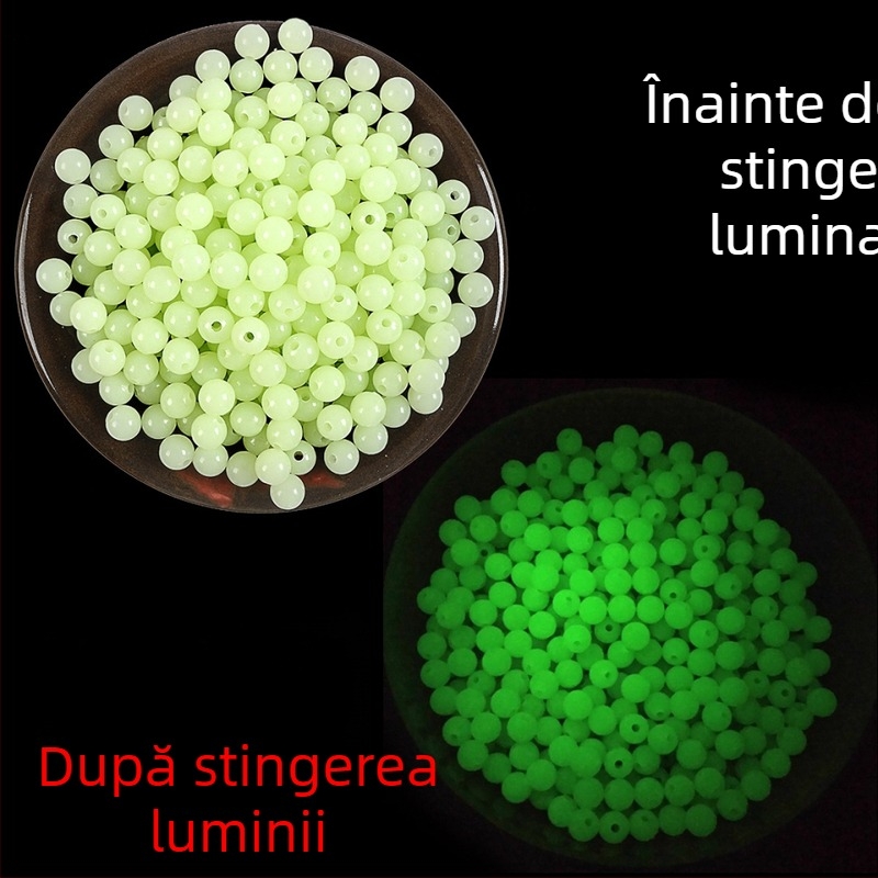 100 bucăți mărgele luminoase pentru pescuit – pentru năluci