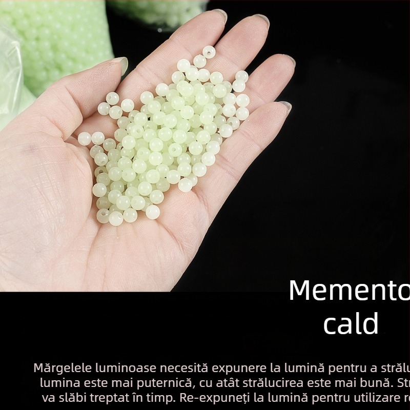 100 bucăți mărgele luminoase pentru pescuit – pentru năluci