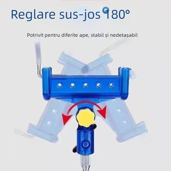 Suport pentru undițe de pescuit cu închidere automată, bază de montaj în teren