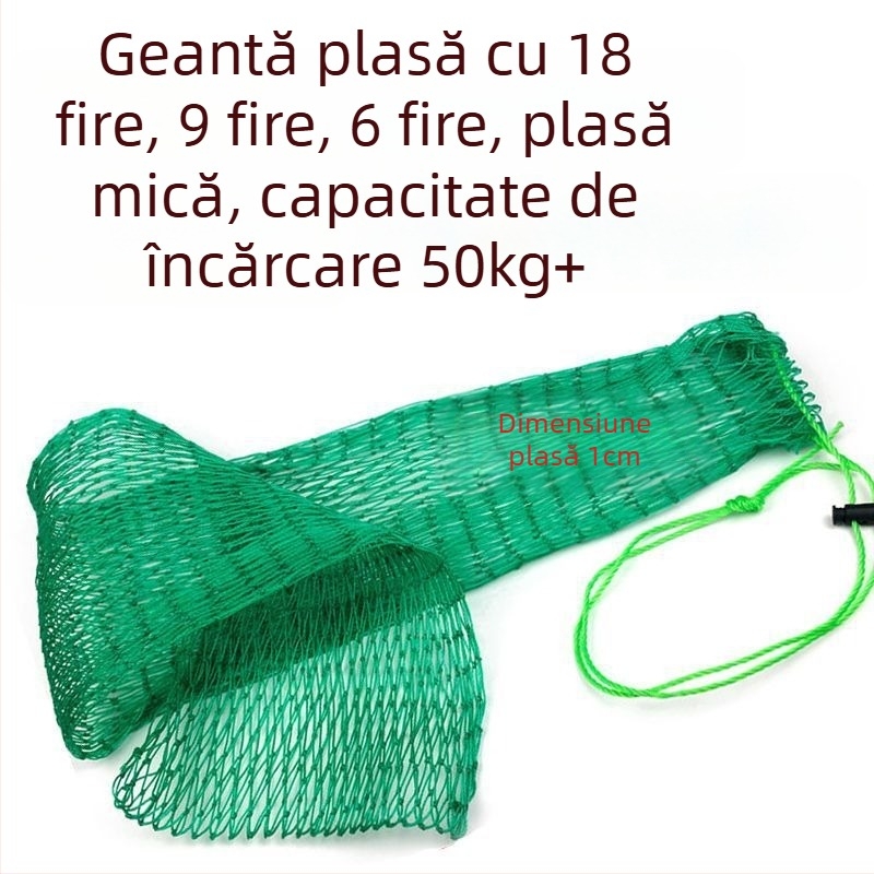 Geantă pentru pește, plasă de protecție cu ochiuri mici, geantă de plasă cu șnur
