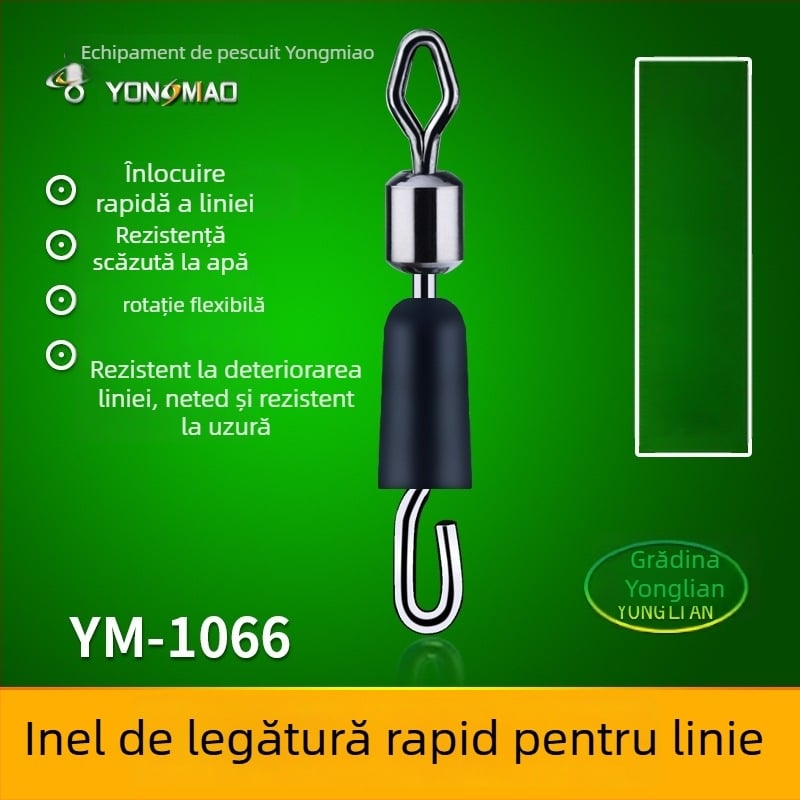 Clip de sub-linie cromat cu cupru și conector inel în formă de opt pentru accesorii de pescuit