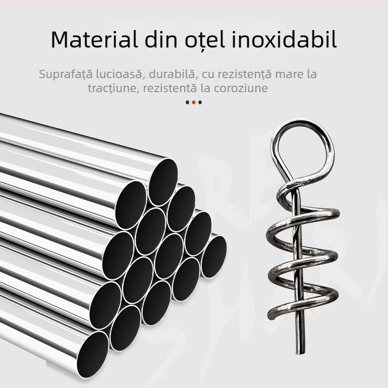 Accesorii pentru năluci: știft arcuit pentru momeli moi, oțel inoxidabil 304, Samsung Fishing Gear