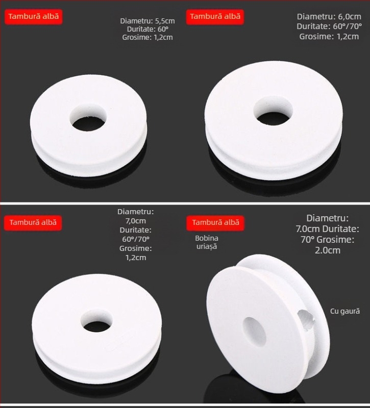 Tambur de fir de pescuit din spumă cu bobină de înfășurare și cutie pentru tamburul principal (material: spumă; etichetă privată licențiată: da)