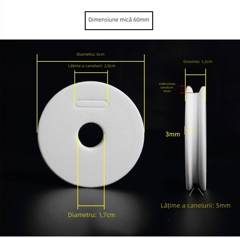 Tambur de fir de pescuit din spumă cu bobină de înfășurare și cutie pentru tamburul principal (material: spumă; etichetă privată licențiată: da)