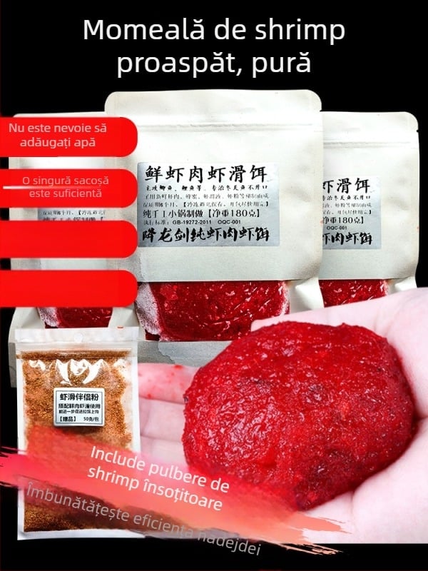 Momeli finisate din creveți pentru pescuit - material din creveți vii, brand Dragon Sword, marcă privată disponibilă