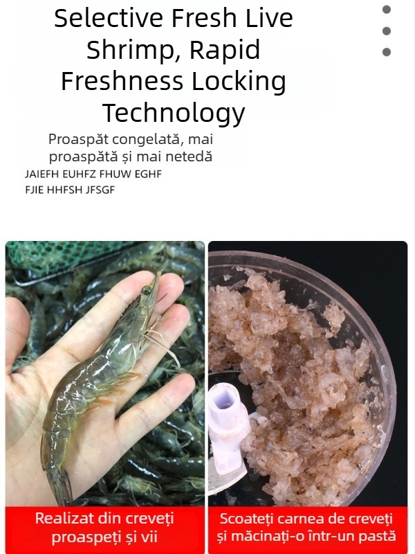 Momeli finisate din creveți pentru pescuit - material din creveți vii, brand Dragon Sword, marcă privată disponibilă