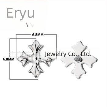 Cercei Crow Heart din aliaj titan, lustruite, model F136/G23
