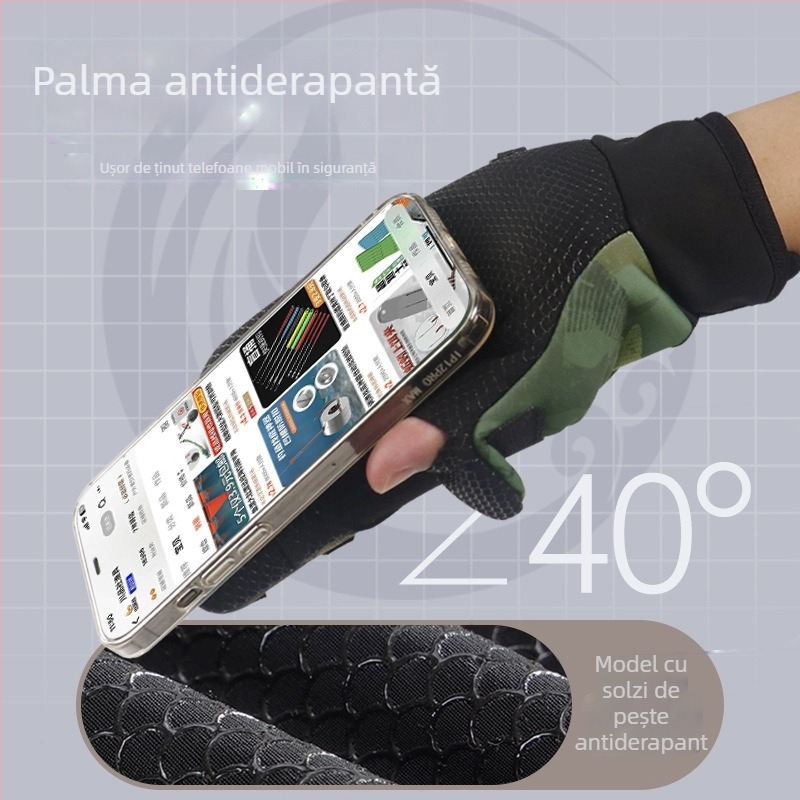 Mănuși de pescuit de iarnă – anti-înțepare și impermeabile, speciale pentru pescuit marin cu năluci, cu design cu trei degete expuse, îngroșate pentru pescuit pe gheață și protecție împotriva frigului