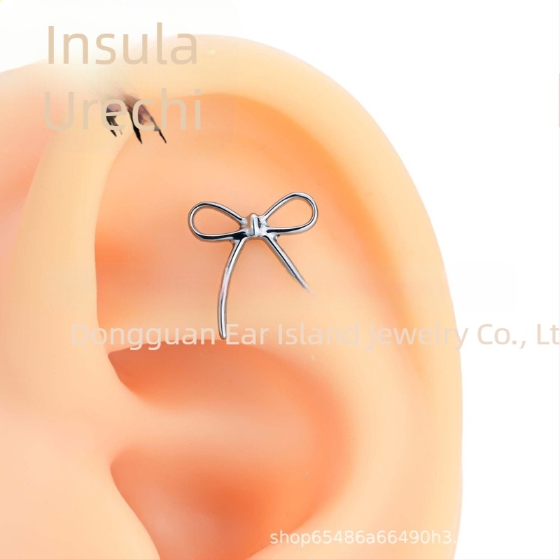 Cercei din aliaj de titan, unisex, stil vintage, formă animal zodiacal, cristale zircon, filet 0.9mm, grad F136