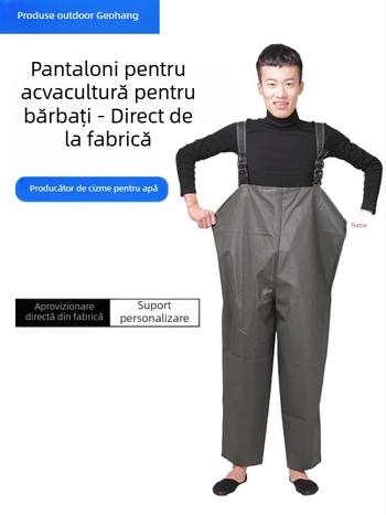 Pantaloni de pescuit Beat the Fisherman, din cauciuc, 2 buzunare (Material: Cauciuc; Buzunare: 2; Veste de salvare: Nu)