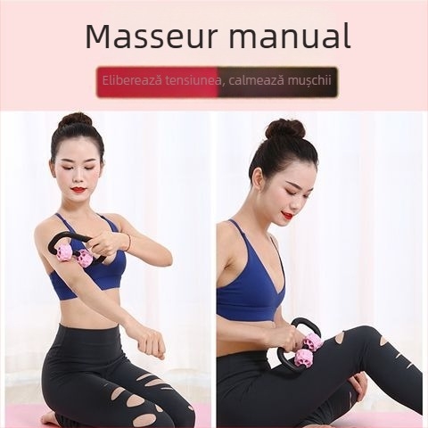 Masajer pentru picioare de fitness – roller pentru relaxarea mușchilor, clemă pentru picior și ax din spumă pentru masajul picioarelor