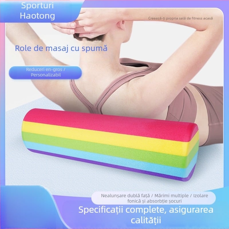 Rola EVA din spumă pentru relaxare musculară, rolă profesională pentru începători, rolă de yoga de înaltă densitate