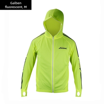 Tricou de pescuit cu protecție solară, respirabil, cu glugă și mâneci lungi, din bumbac 100%, 2 buzunare, anti-țânțari