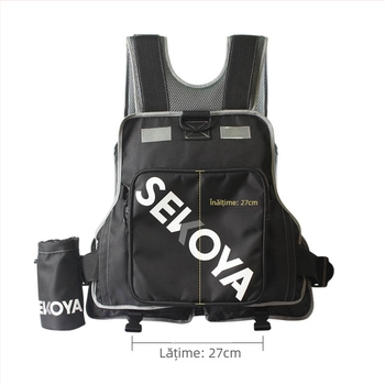 Vesta de pescuit plutitoare, cu scop general, camuflaj, unisex, pentru iarnă, pentru pescuit în mare, în râu, pe stânci și de pe barcă