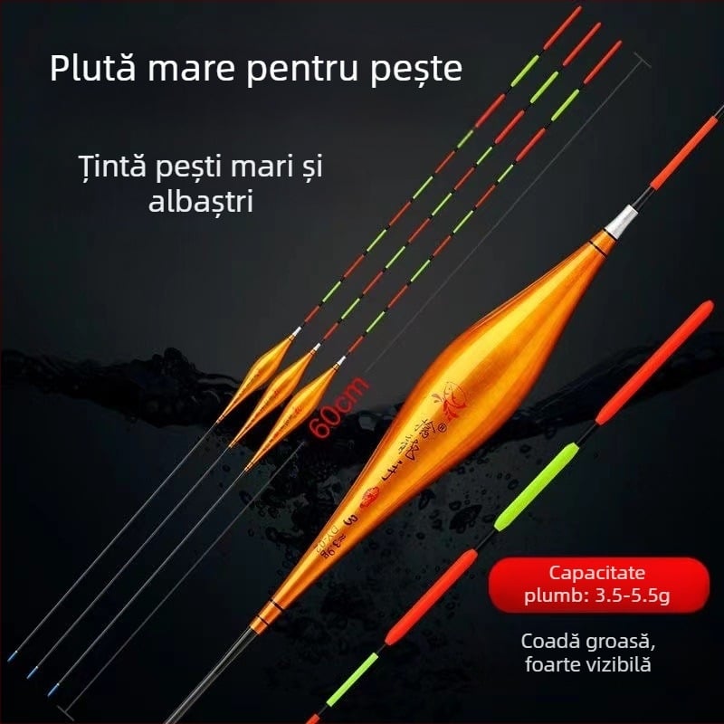 Plută de pescuit – deriva verticală, plută cu mărgele, design extins, material compozit