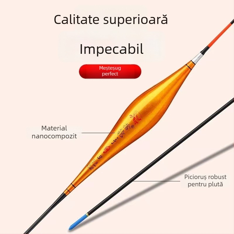 Plută de pescuit – deriva verticală, plută cu mărgele, design extins, material compozit