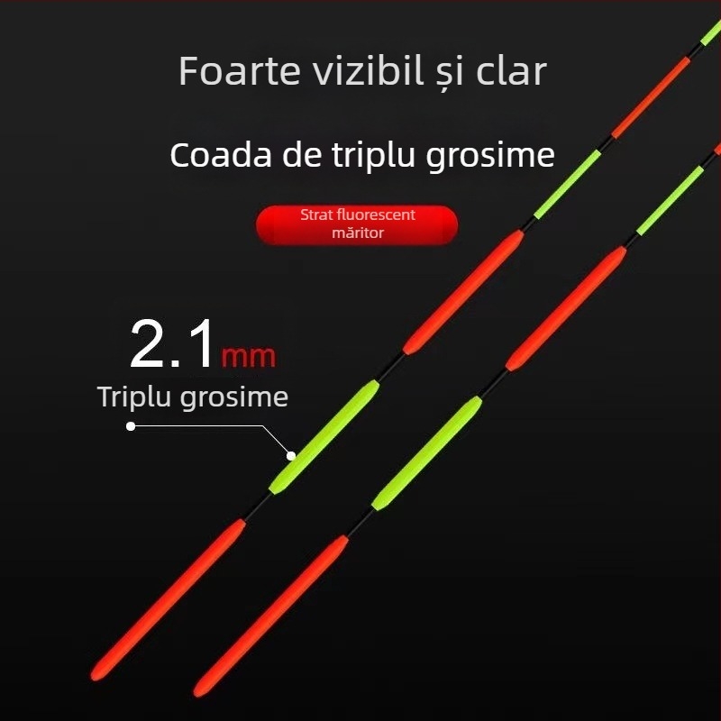 Plută de pescuit – deriva verticală, plută cu mărgele, design extins, material compozit