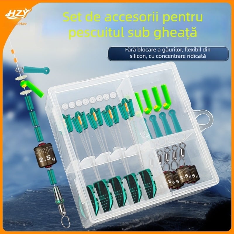 Space Bean set accesorii pentru pescuit la gheață – cu nucleu dublu și șezut unghiular, silicon; Brand Fish of the Sea; Origine China