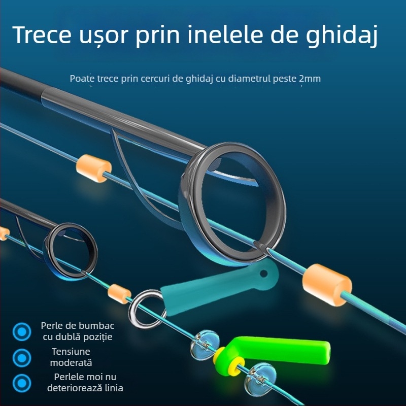 Space Bean set accesorii pentru pescuit la gheață – cu nucleu dublu și șezut unghiular, silicon; Brand Fish of the Sea; Origine China