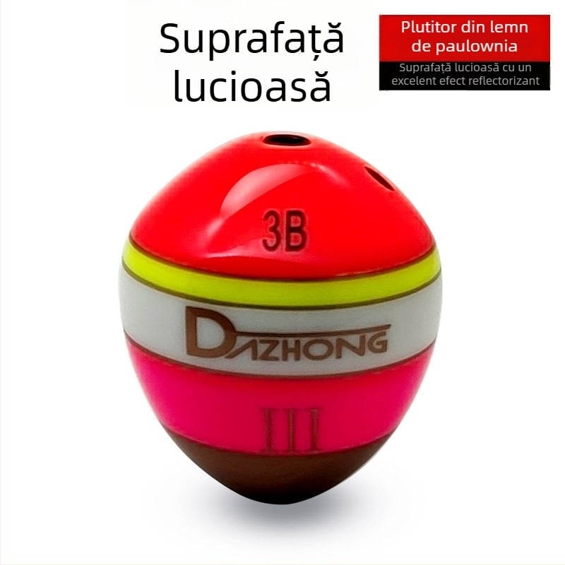 Set plută pentru pescuit la stânci din lemn de paulownia