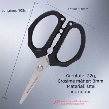 Ghost Work Foarfecă de pescuit multifuncțională cu lame din oțel inoxidabil și îndepărtător de cârlige