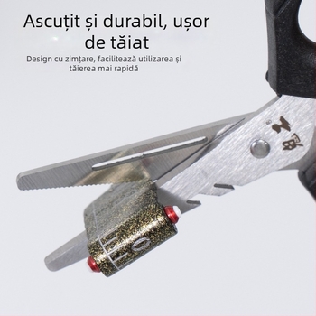 Ghost Work Foarfecă de pescuit multifuncțională cu lame din oțel inoxidabil și îndepărtător de cârlige